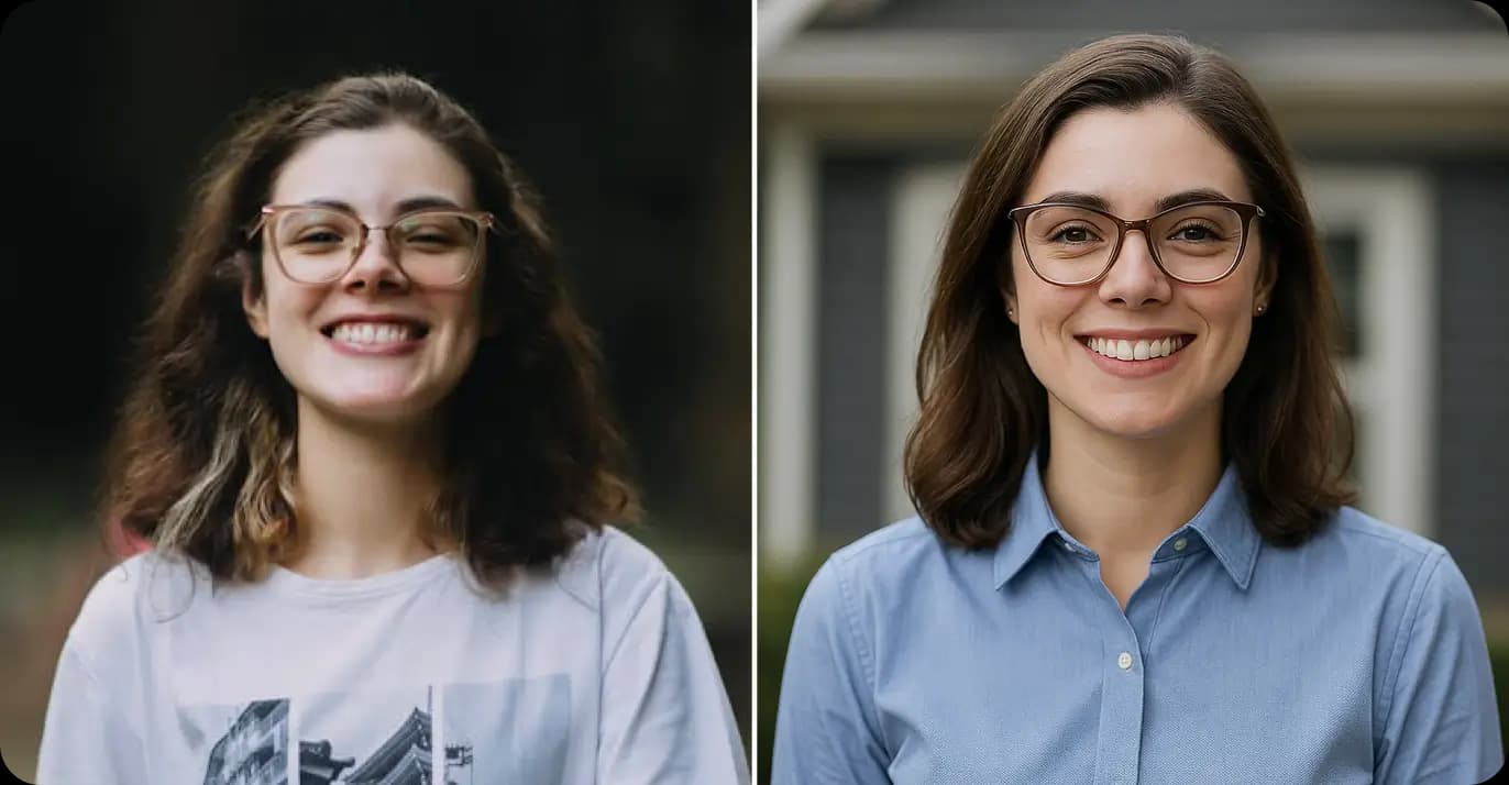 Executive Portraits - Free AI Executive Portrait, Executive Headshots & Professional Executive Headshots Generator - Before and After