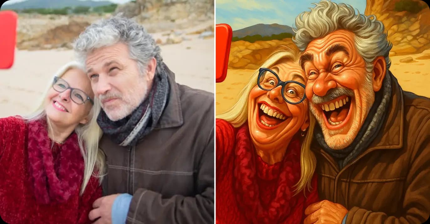 Image Generator Funny Caricature Cartoon Exaggerated Portrait