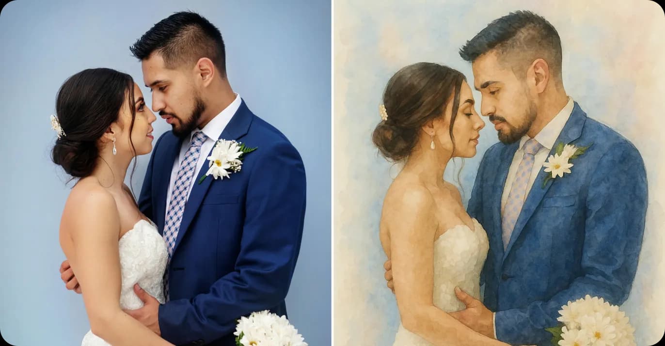 Image Generator Watercolor Painting Artistic Portrait