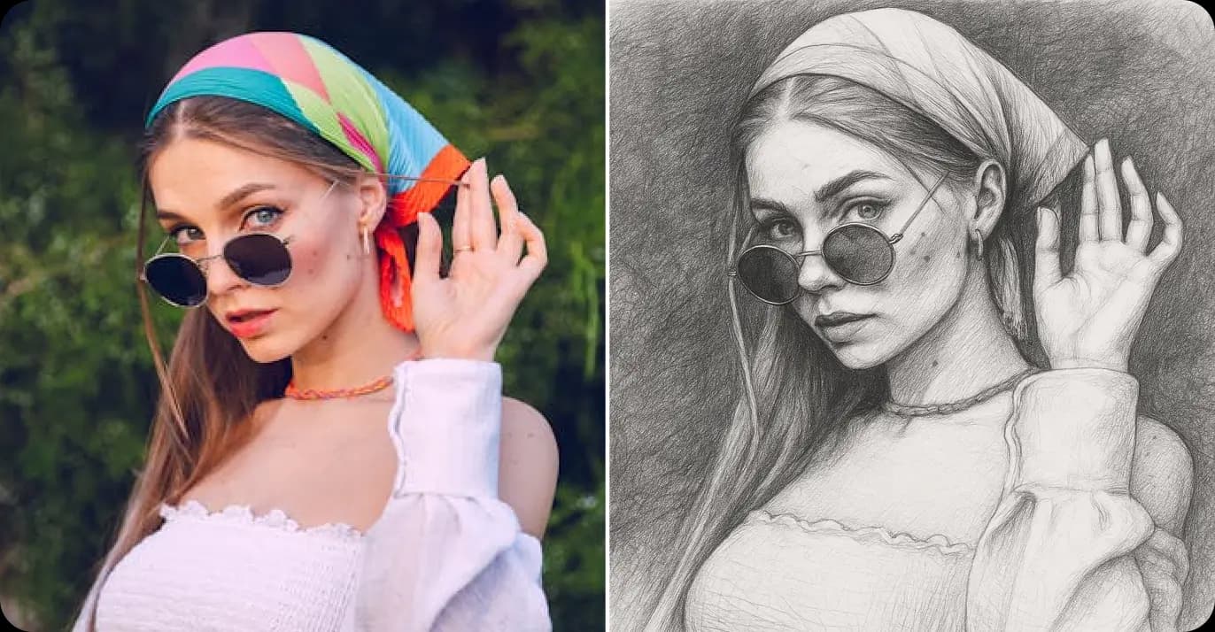 Photo Converter Realistic Pencil Sketch Drawing Art