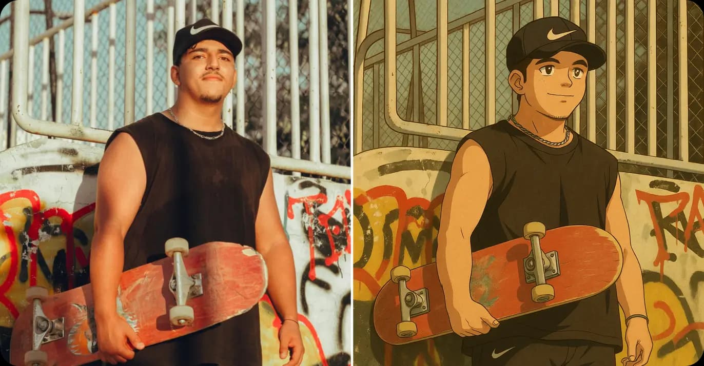 Photo Converter Vintage Classic Old School Anime