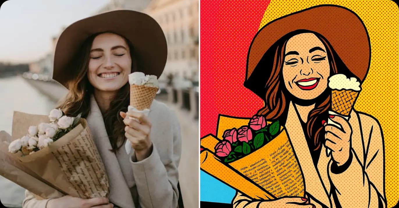 Pop Art Filter - Andy Warhol Style Portrait