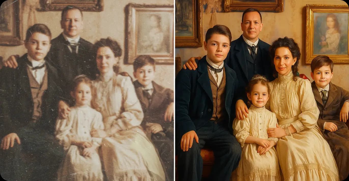AI Photo Restoration - Restore Old Photos & Repair Vintage Pictures