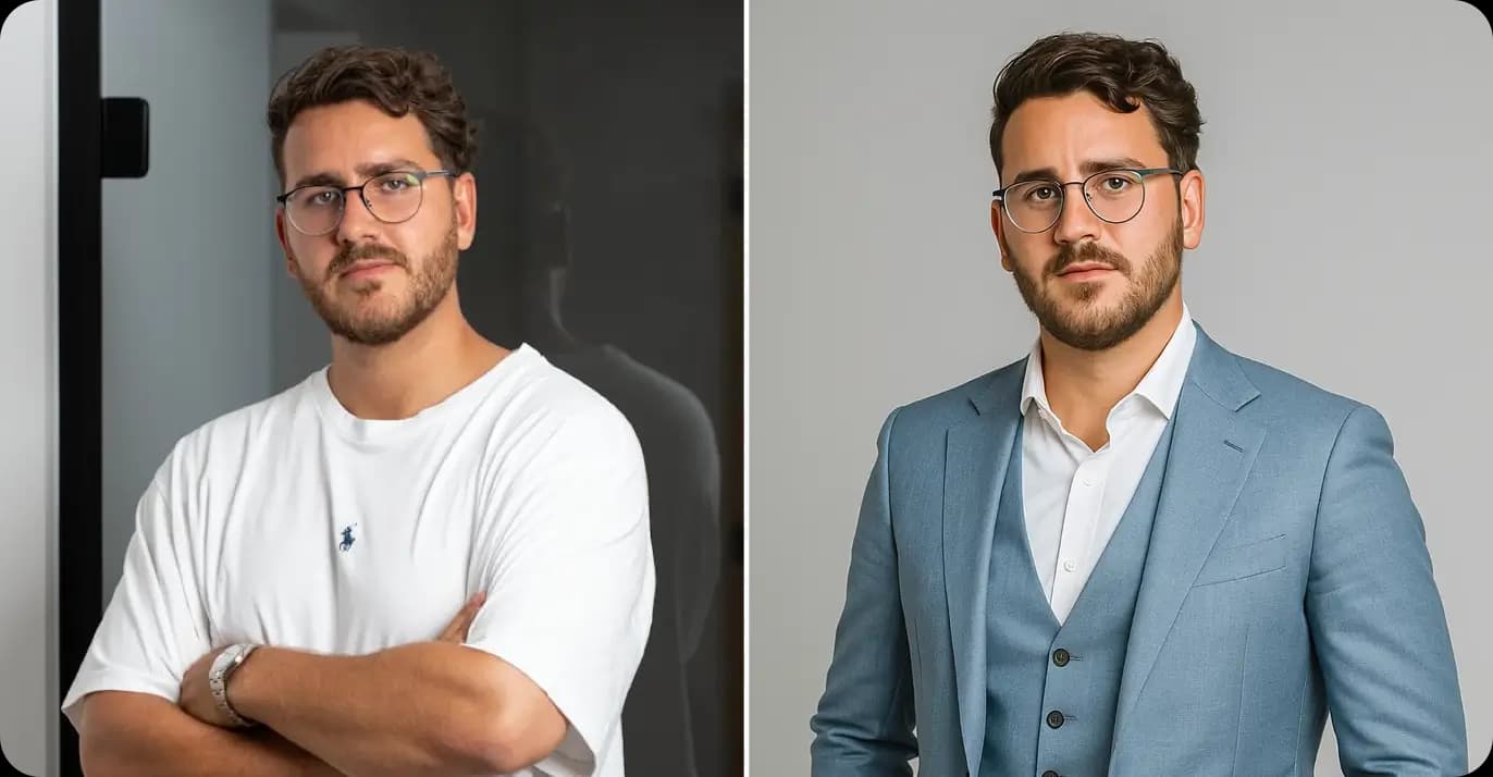 Business Portrait - Free AI Business Portrait, Business Portraits & Business Portrait Photography - Before and After
