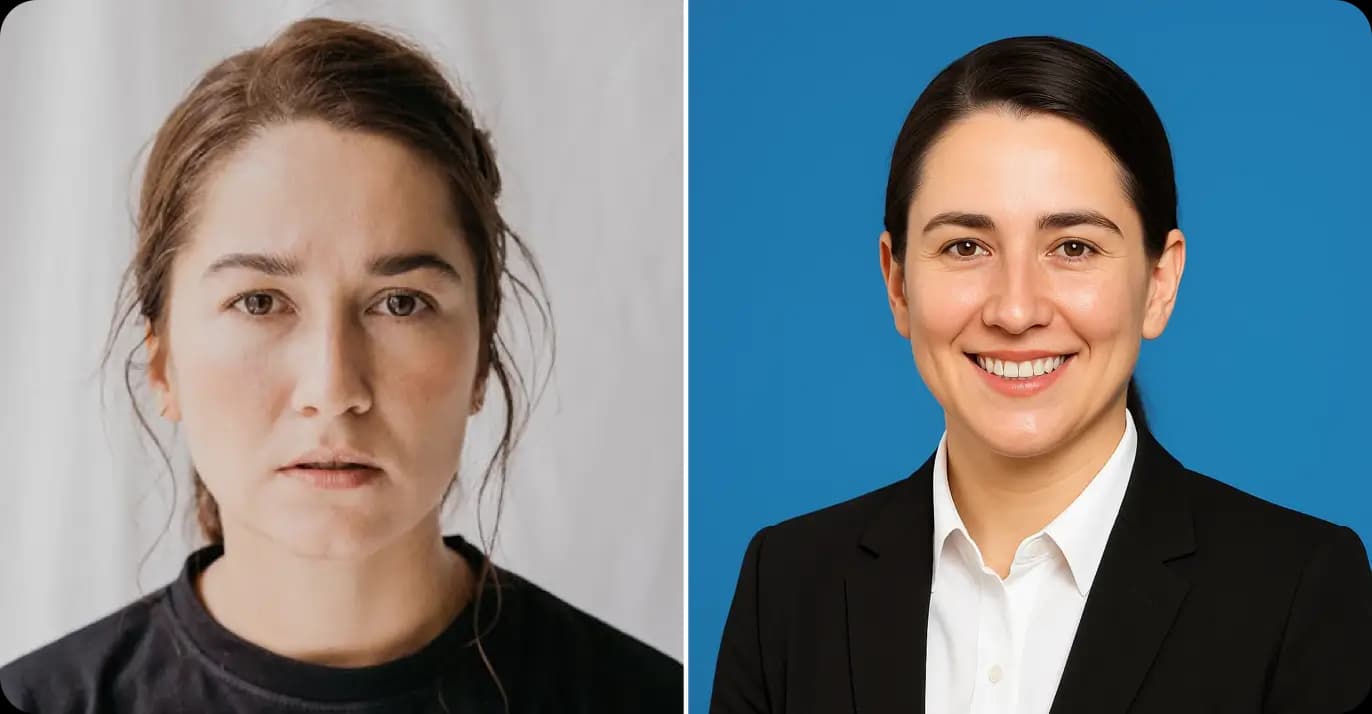 Blue Background Headshot - AI Blue Background Headshot Generator & Professional Photo Maker