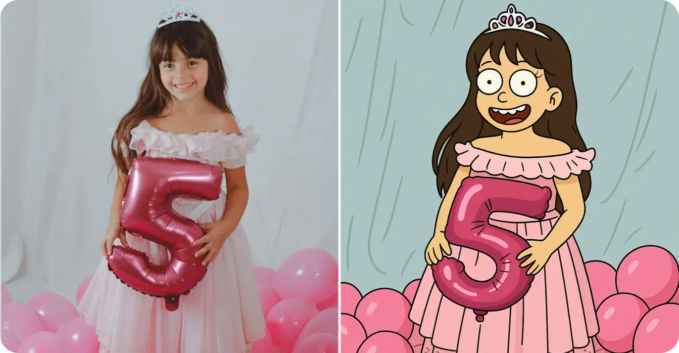 Rick and Morty character creator - turn yourself into Rick and Morty art style - before