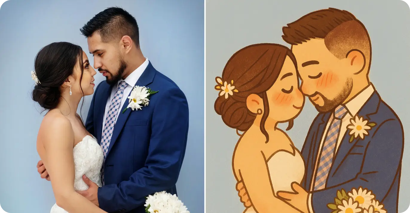 Matching pfp for couples - create cute chibi couple avatars and couple pfp - before