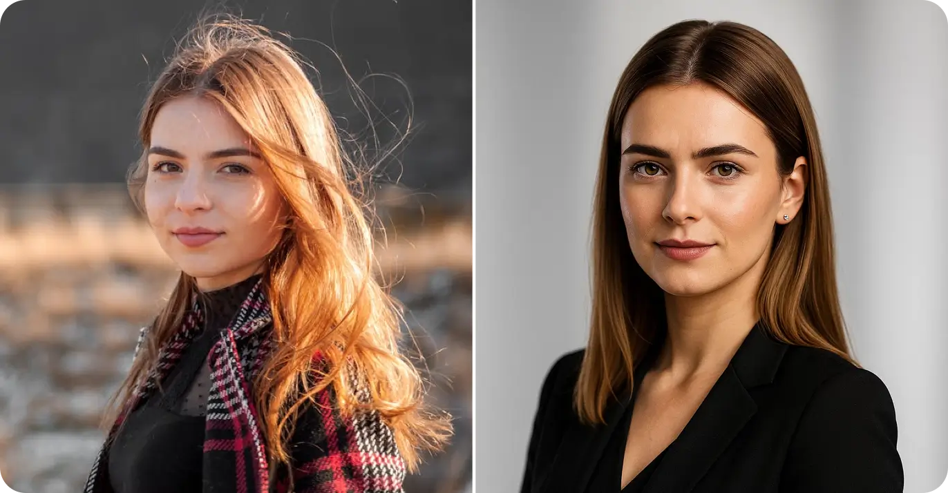 Corporate headshots - AI corporate headshot generator transformation - before