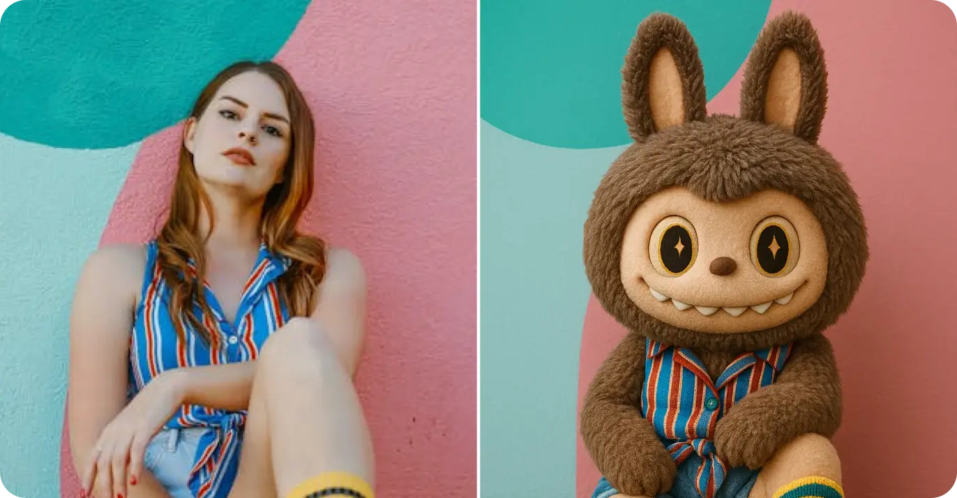 Photo Editor Stuffed Doll Soft Toy Kawaii